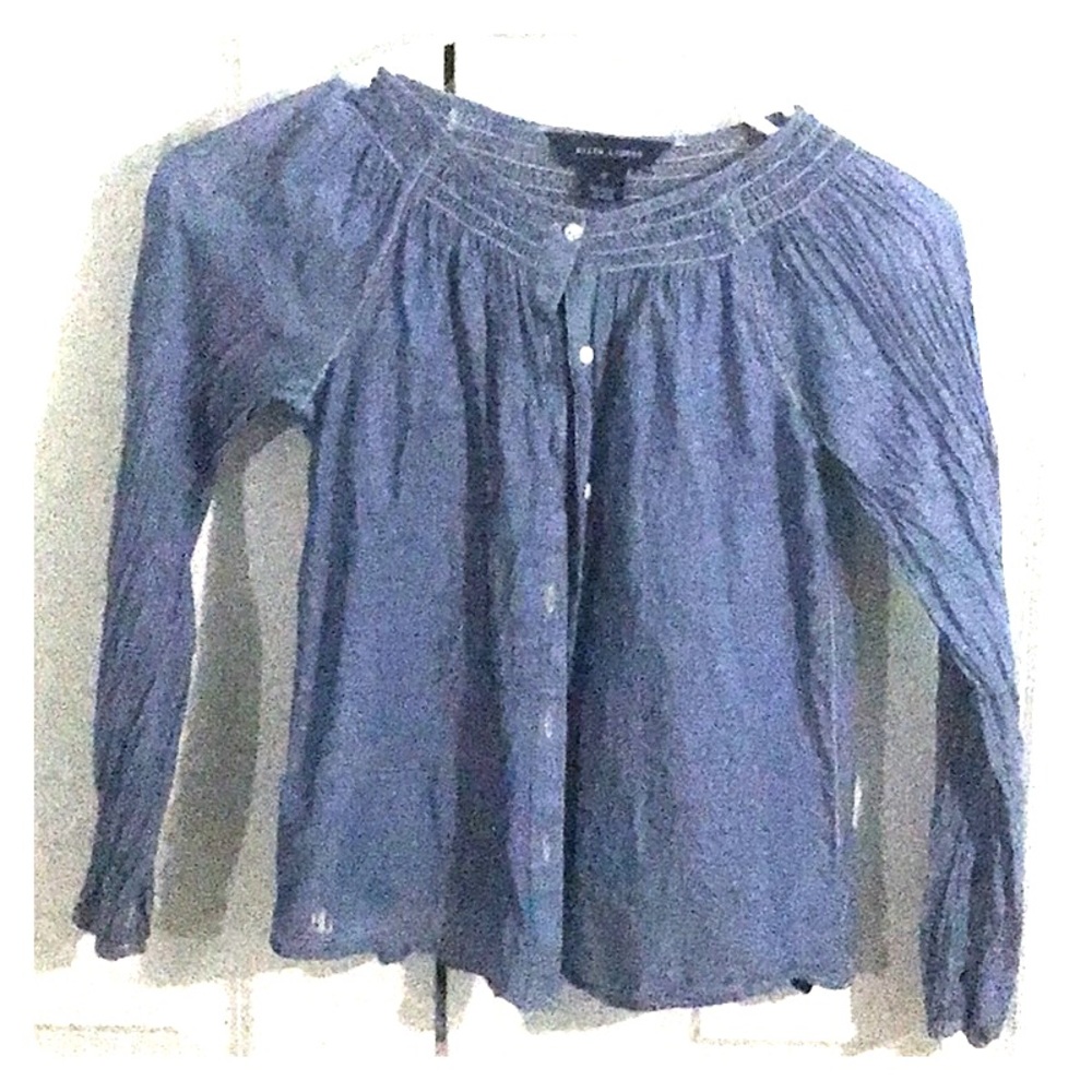 Girl button up top